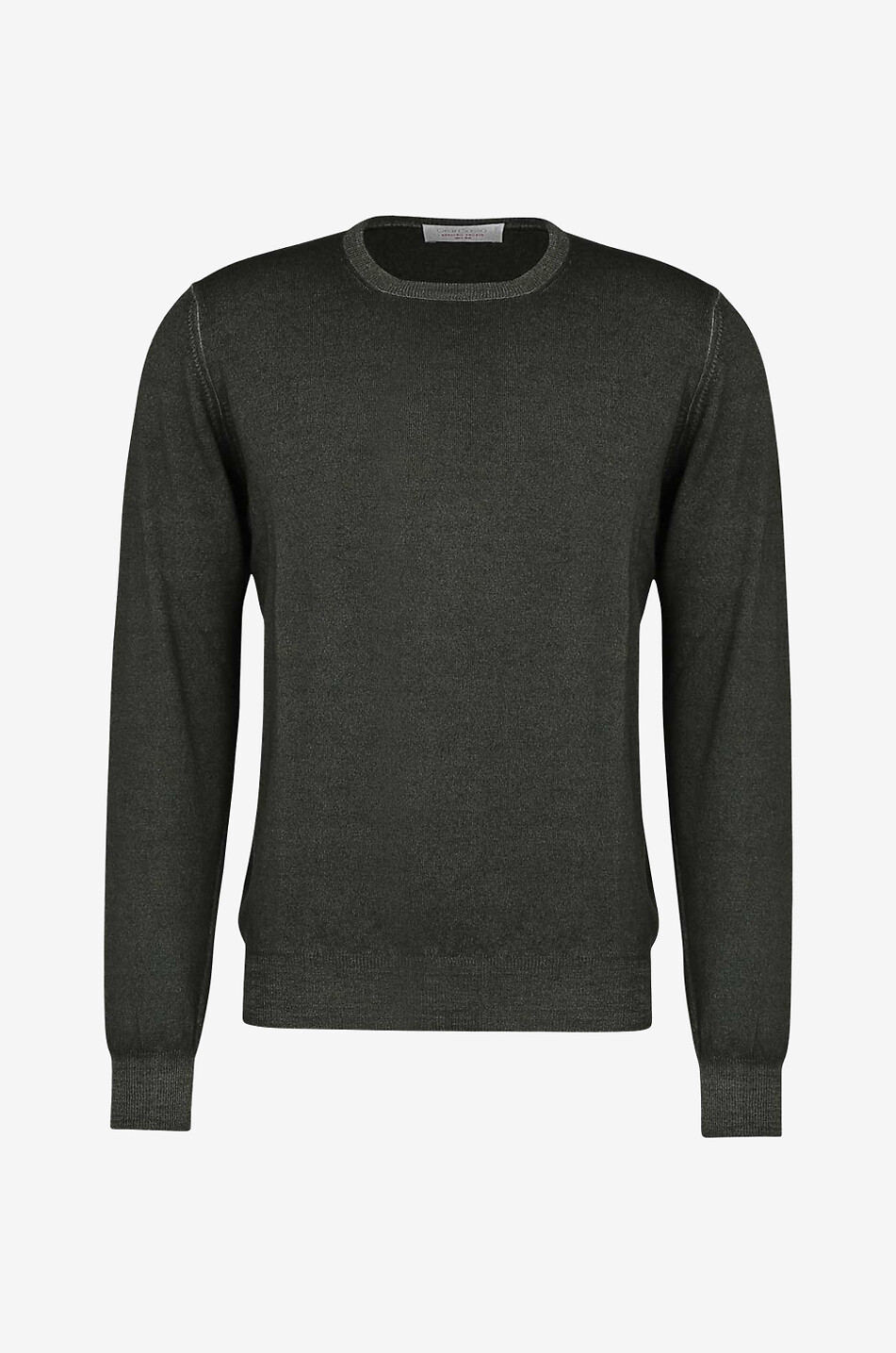 Thin round neck virgin wool jumper