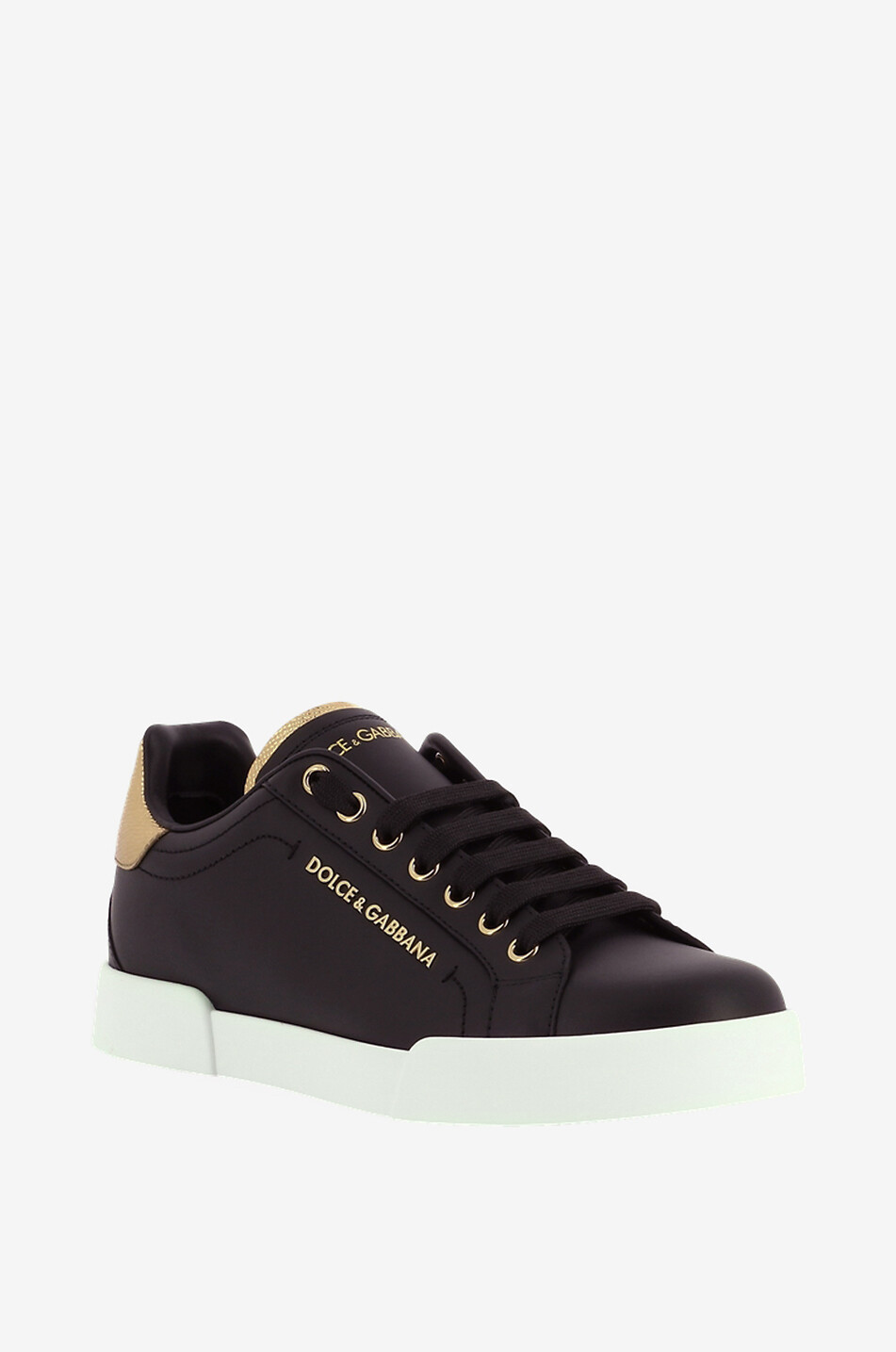 DOLCE & GABBANA Portofino Light leather low-top lace-up sneakers Women MULTI COLOURED 1 1