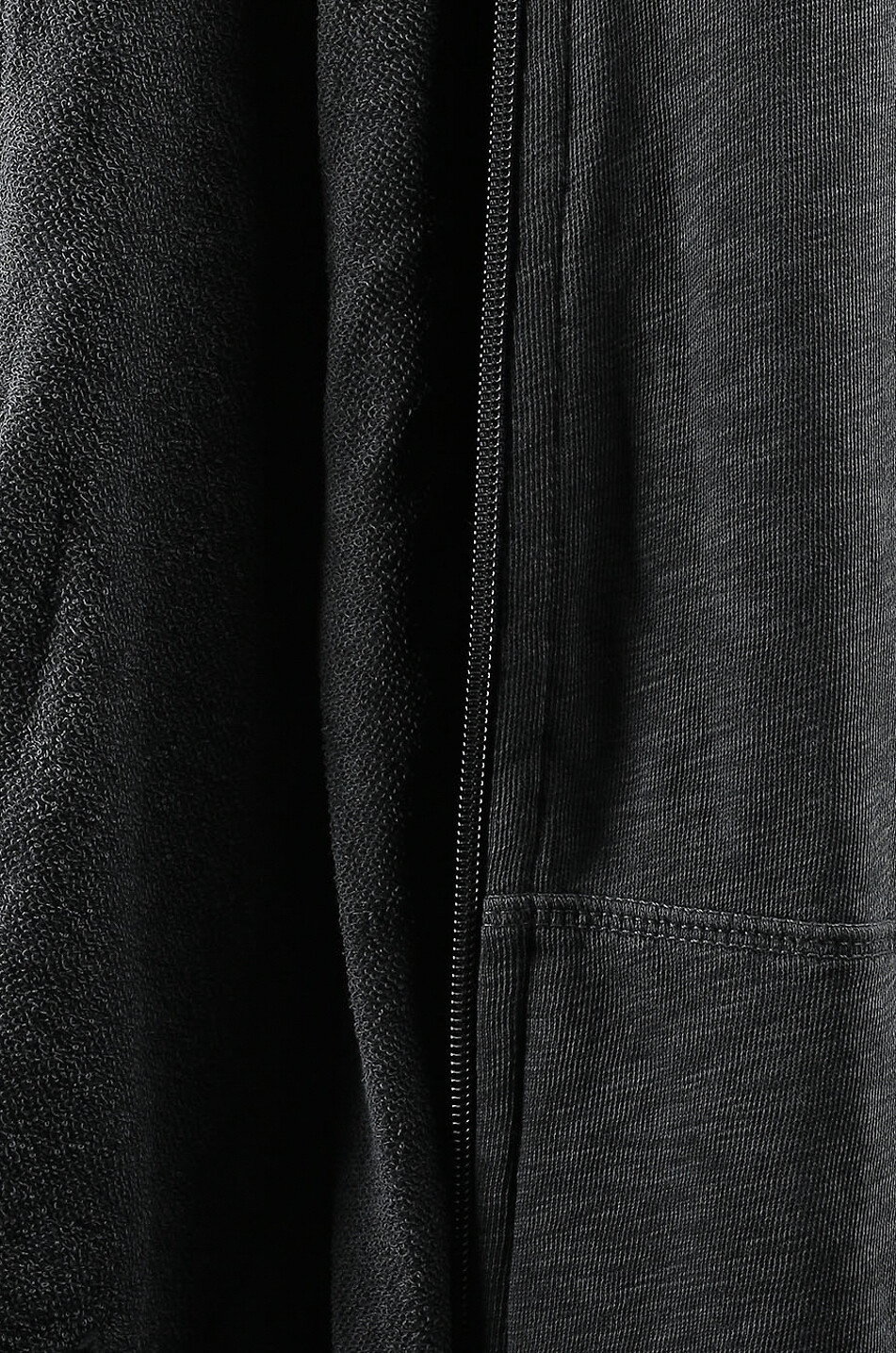JAMES PERSE Kapuzensweatjacke im Vintage-Look Herren DUNKELGRAU 3