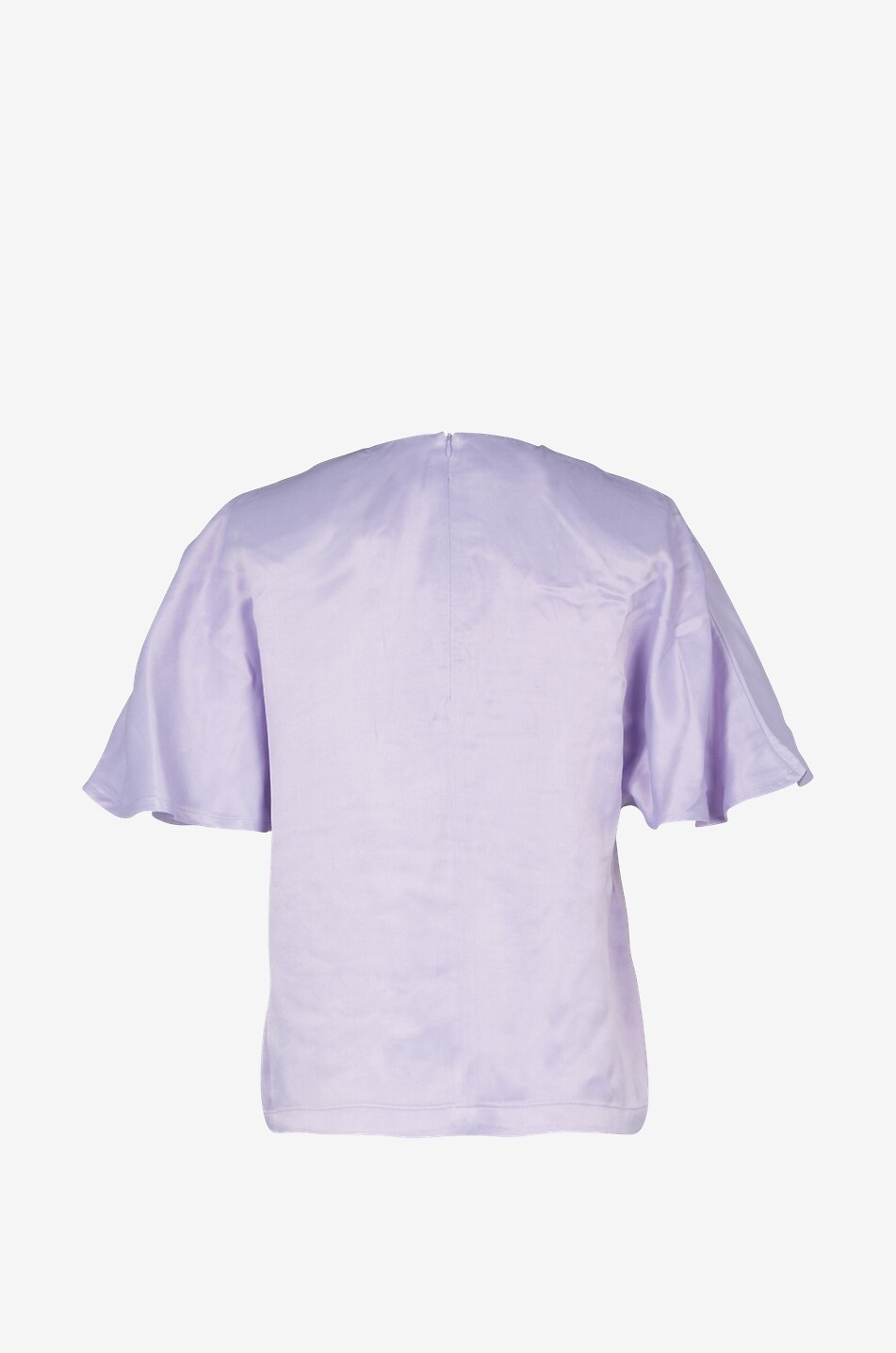 ROTATE BIRGER CHRISTENSEN Top à manches courtes en satin Vera Pastel Lilac Femme VIOLET CLAIR 2