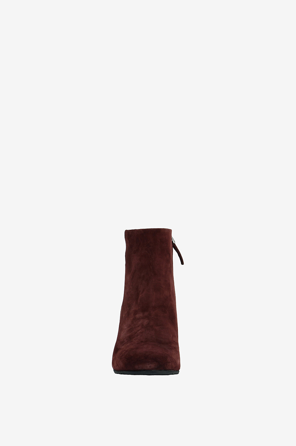 BONGÉNIE Bottines à talon carré en daim Femme ROUGE FONCÉ 2