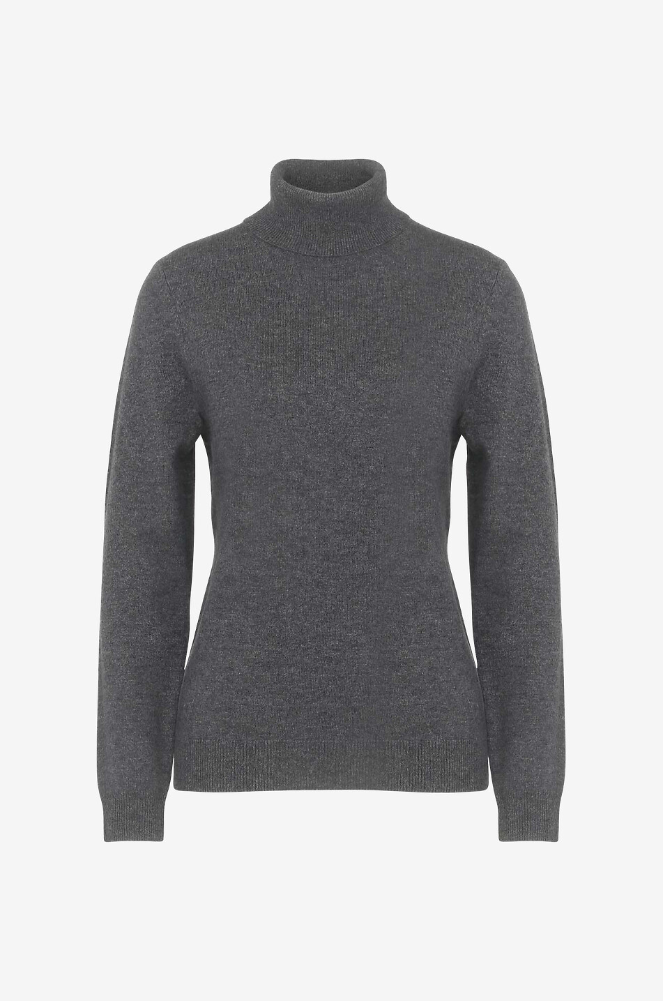 Pull fin ajusté en cachemire à col roulé