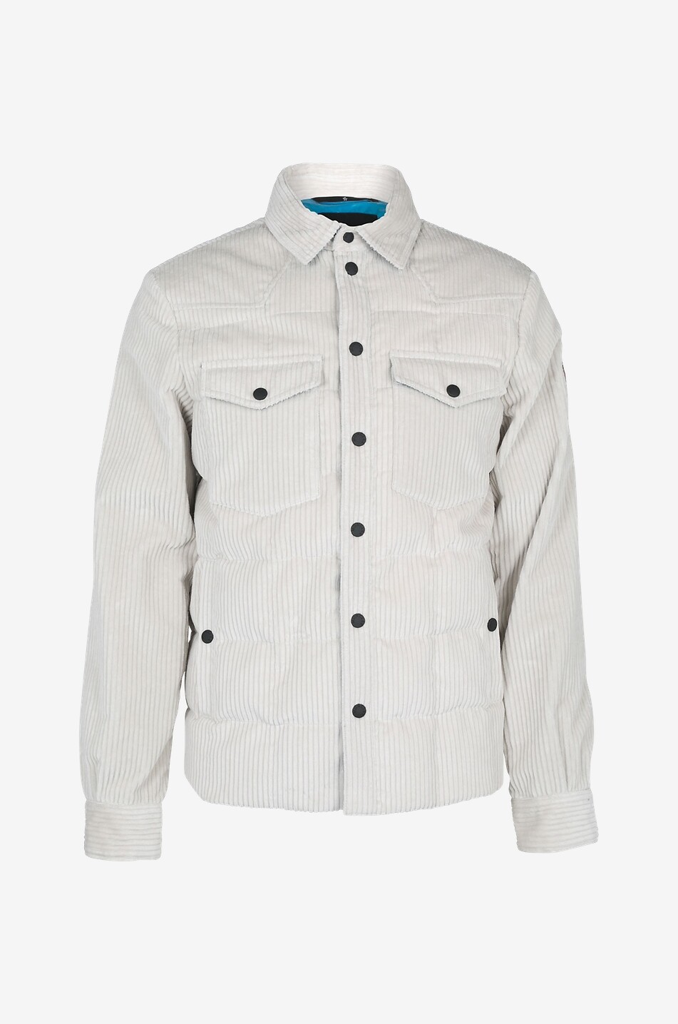 MONCLER Corduroy lined jacket Men EGGSHELL 1