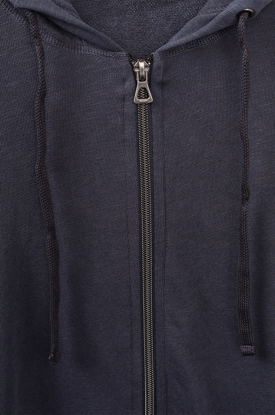 JAMES PERSE Vintage effect hooded sweat jacket Men DARK BLUE 3
