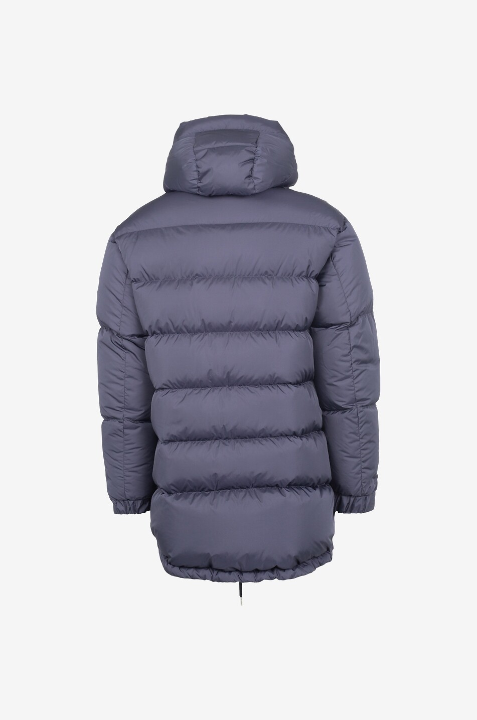 MONCLER Moncenisio long fitted logo print down jacket Men DARK BLUE 2