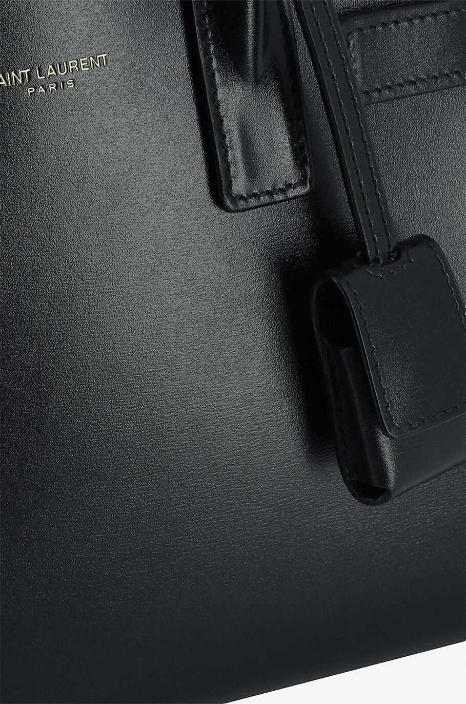 SAINT LAURENT PARIS Handtasche aus steifem Glattleder Classic Sac De Jour Nano Damen SCHWARZ 6