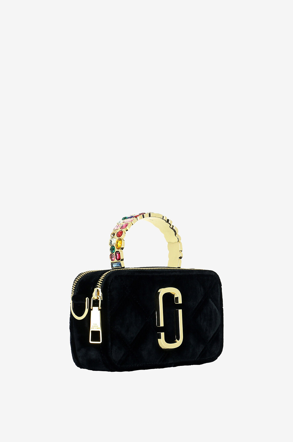 MARC JACOBS Kleine Schultertasche aus Stoff Snapshot Damen SCHWARZ 2