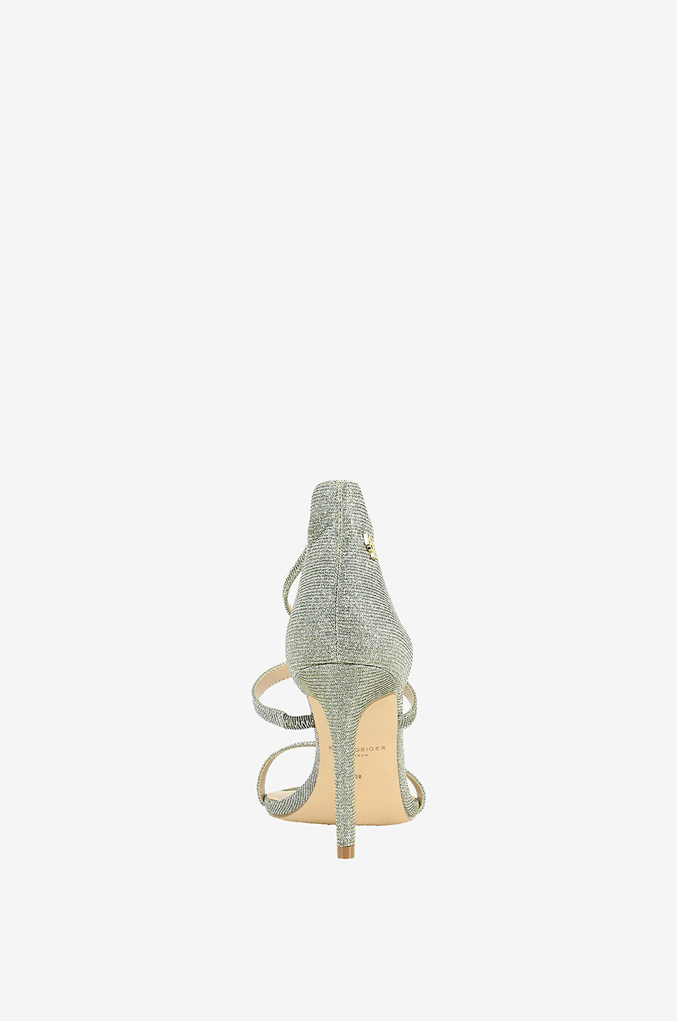 KURT GEIGER LONDON Sandales à talon scintillantes Park Lane Femme ARGENT 4