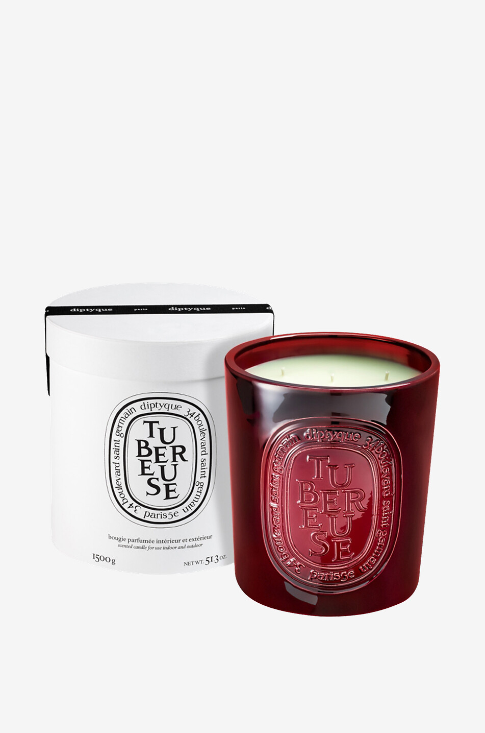 DIPTYQUE Duftkerze für Innen und Aussen Tubéreuse Haus WEISS 3