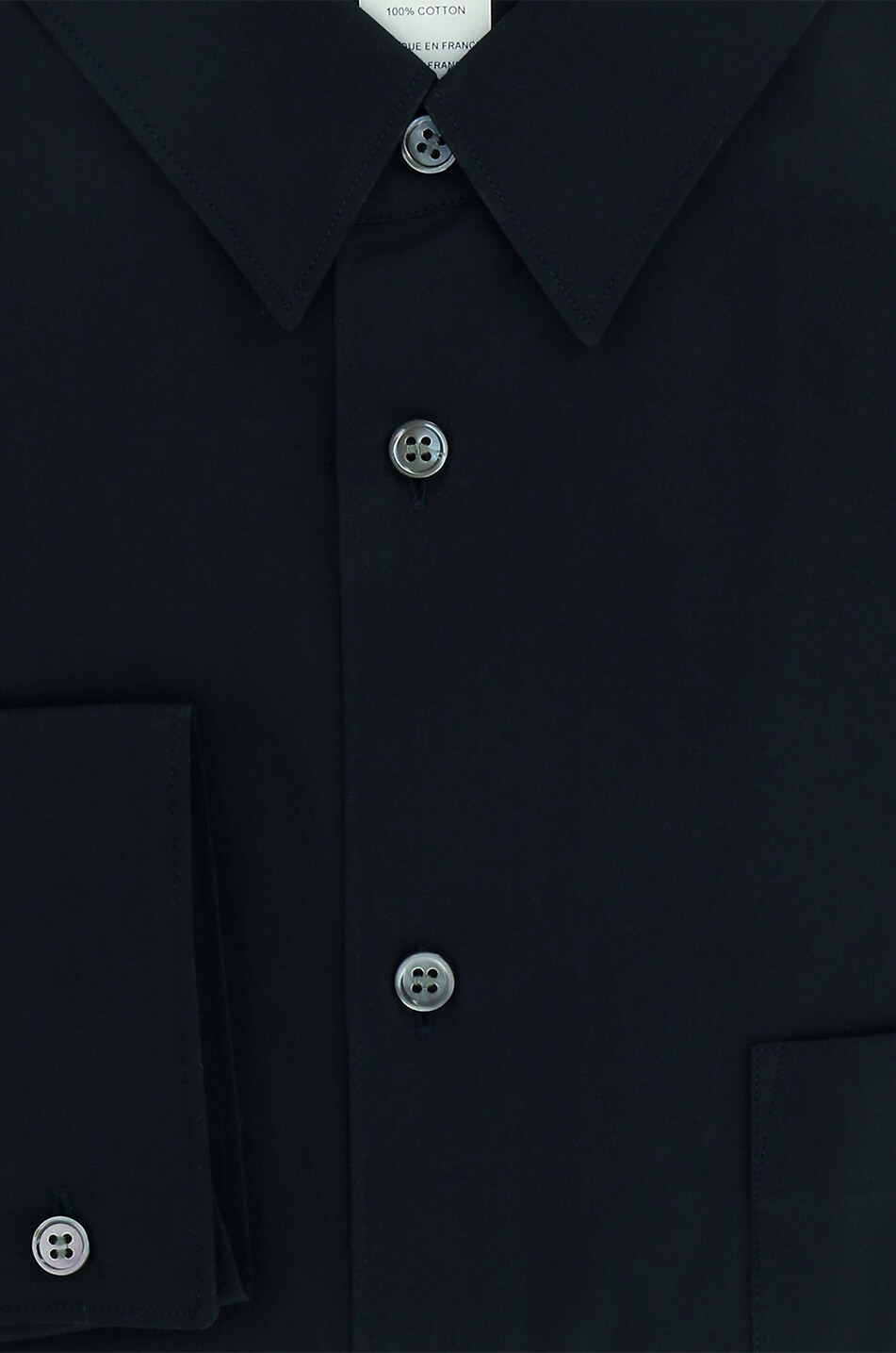 COMME DES GARCONS SHIRT Langarm-Hemd aus Popeline Forever Herren SCHWARZ 2