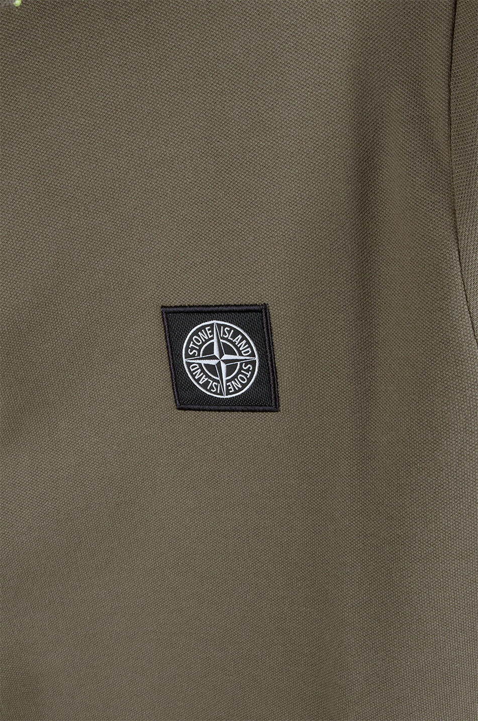 STONE ISLAND Polo slim en coton mélangé 22S18 Homme VERT FONCÉ 3