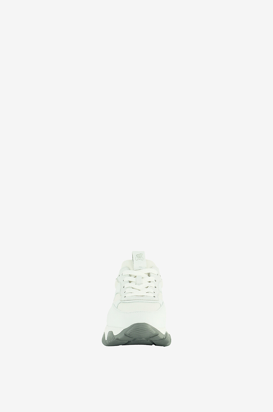 HOGAN Baskets compensées en tissu et cuir blanc Hyperactive Femme BLANC 2