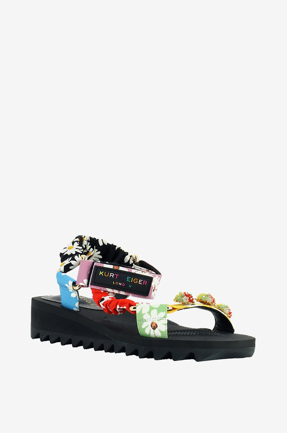 KURT GEIGER LONDON Orion trekking spirit fabric sandals Women MULTI COLOURED 1