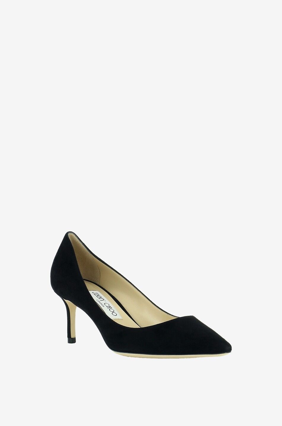 Jimmy Choo Ren Black popular Suede Heel