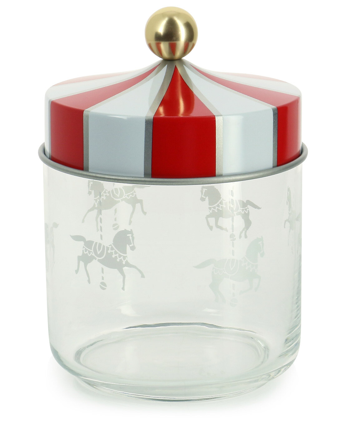 Circus - H16 cm hermetic glass jar