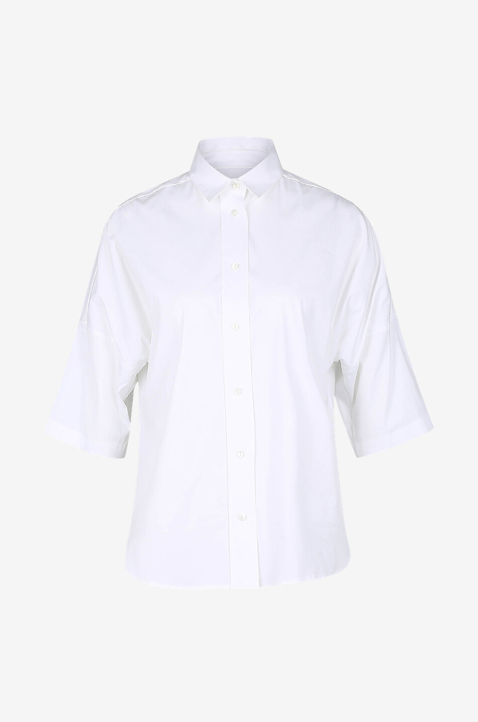 ARTIGIANO Popeline-Hemd mit kurzen Kimono-Ärmeln Joyce Damen WEISS 1