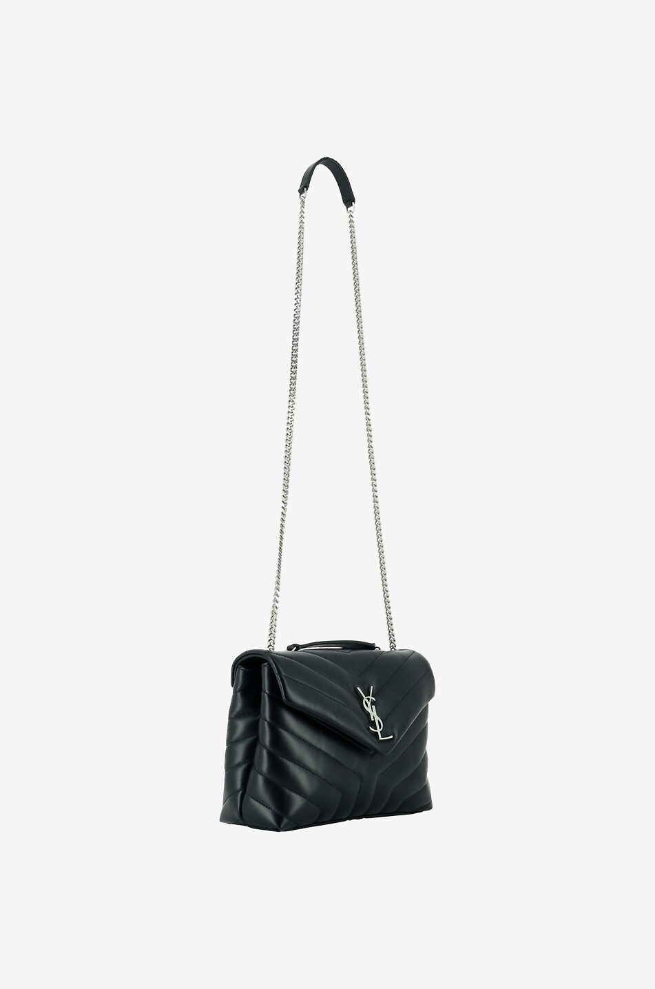 SAINT LAURENT PARIS Gesteppte Handtasche aus Kalbsleder Loulou Small Damen SCHWARZ 5