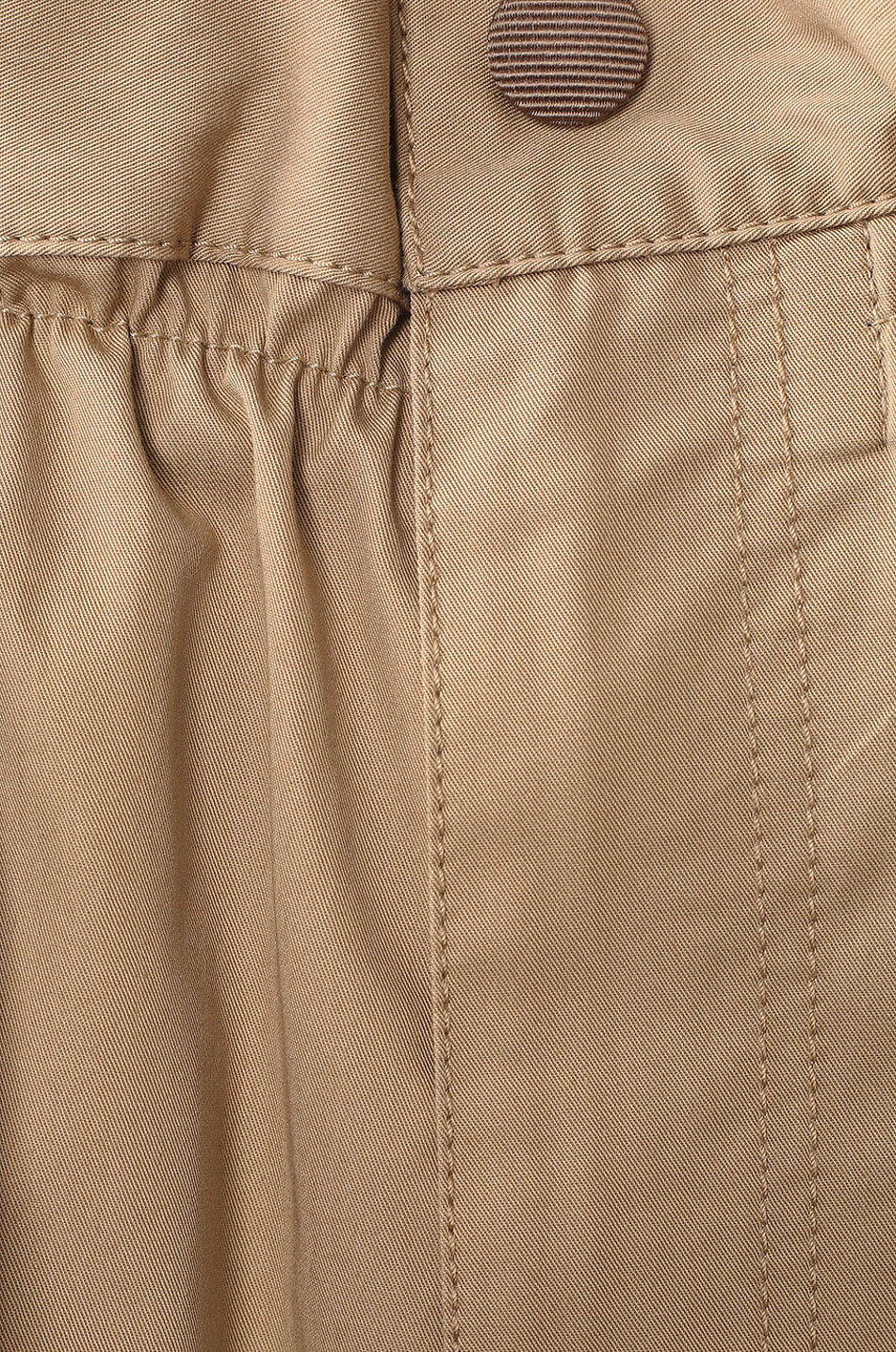 Shorts aus Gabardine mit Paperbag Taille