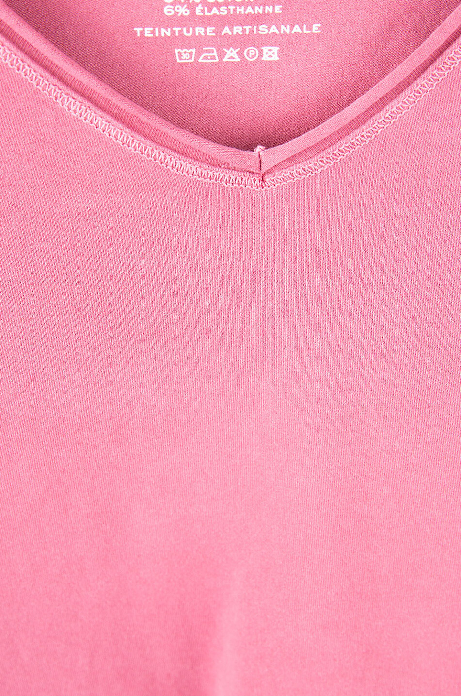 MAJESTIC FILATURES T-shirt à manches courtes et col V Homme ROUGE MOYEN 3