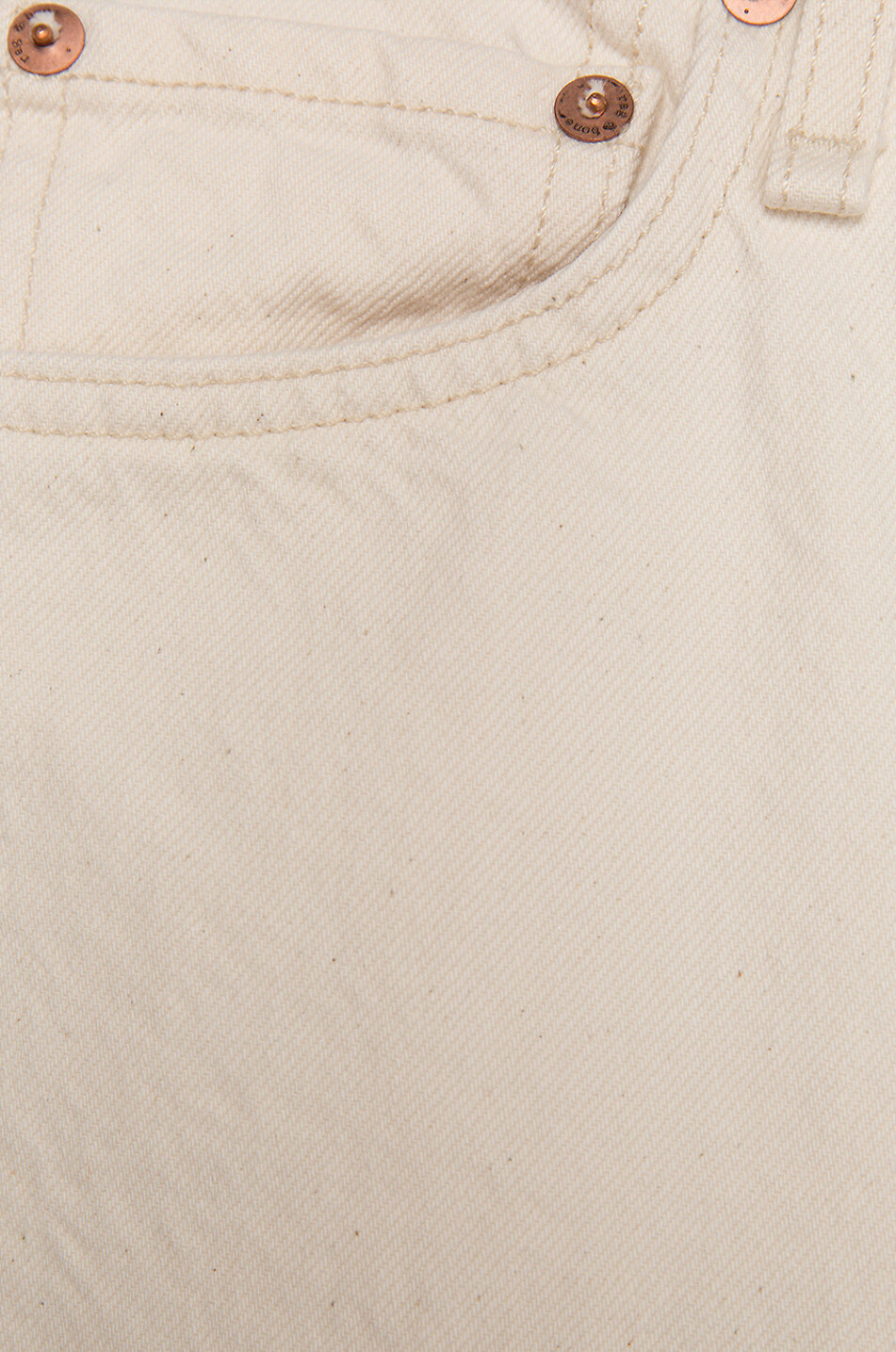 RAG&BONE JEANS Jean court évasé et taille haute Maya Femme Beige clair 3