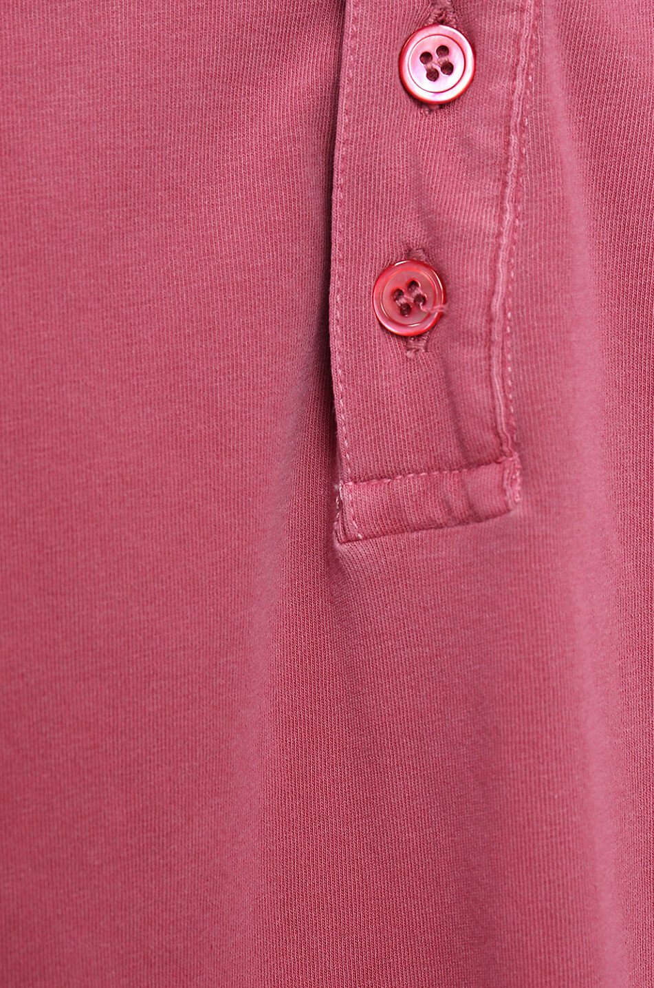 MAJESTIC FILATURES T-shirt à manches courtes et boutons Tunisien Homme ROUGE MOYEN 3