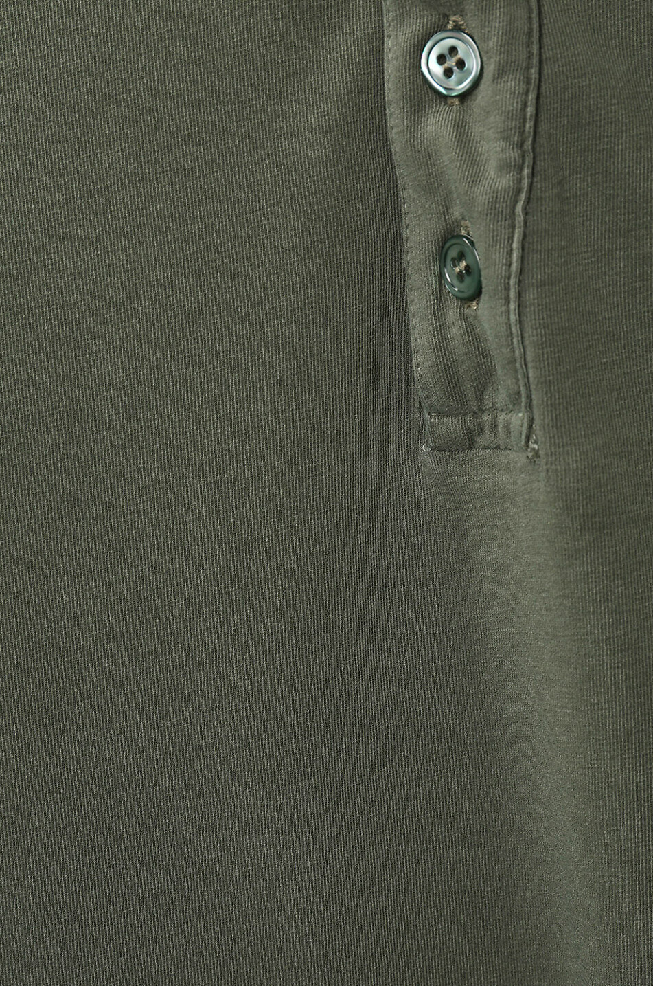 MAJESTIC FILATURES T-shirt à manches courtes et boutons Tunisien Homme VERT MOYEN 3