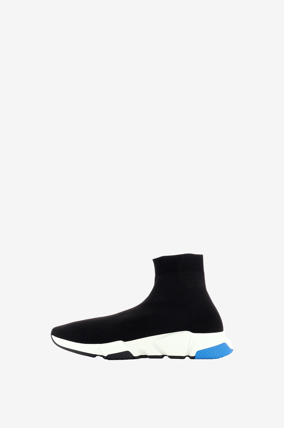 BALENCIAGA Speed LT Knit high-top sock sneakers with blue details Men BLACK 3