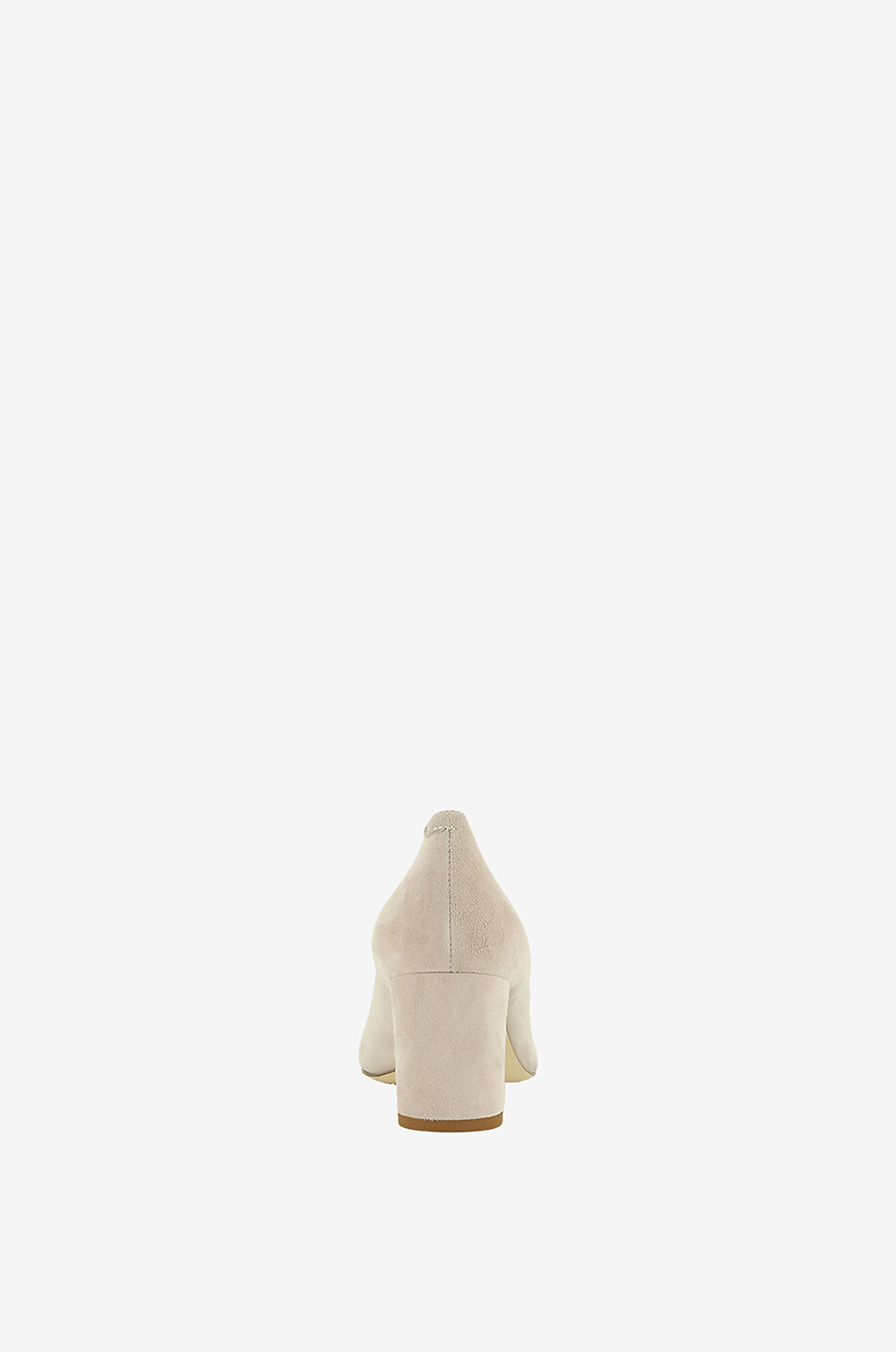 BONGÉNIE Escarpins à bout rond et talon carré en daim Femme ROSE CLAIR 4