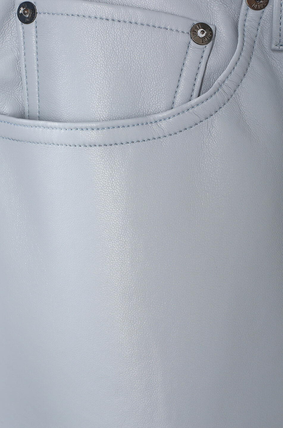 AGOLDE Hose aus recyceltem Leder 90's Pinch Waist Damen HELLBLAU 3