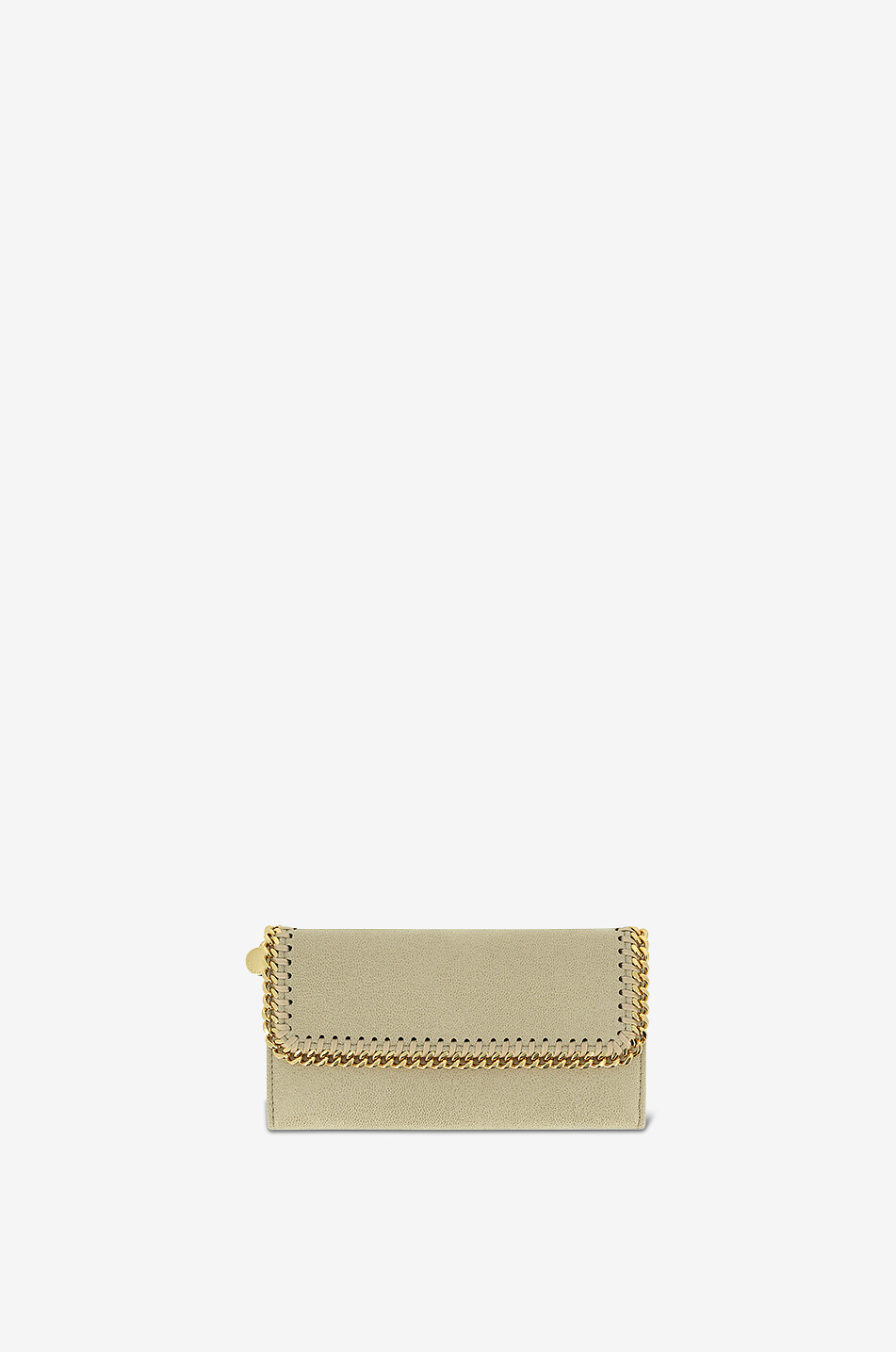 Falabella Shaggy Deer faux suede slim wallet