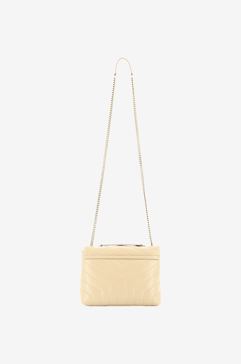 SAINT LAURENT PARIS Schultertasche aus gestepptem Kalbsleder Loulou S Damen BEIGE 3