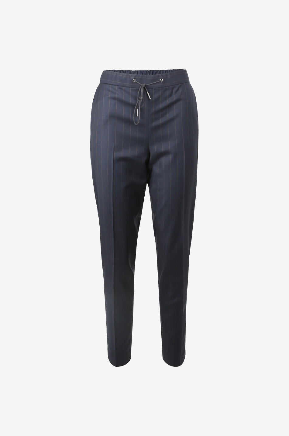 Pantalon fuselé Jogging Fit en laine rayée Gubbio