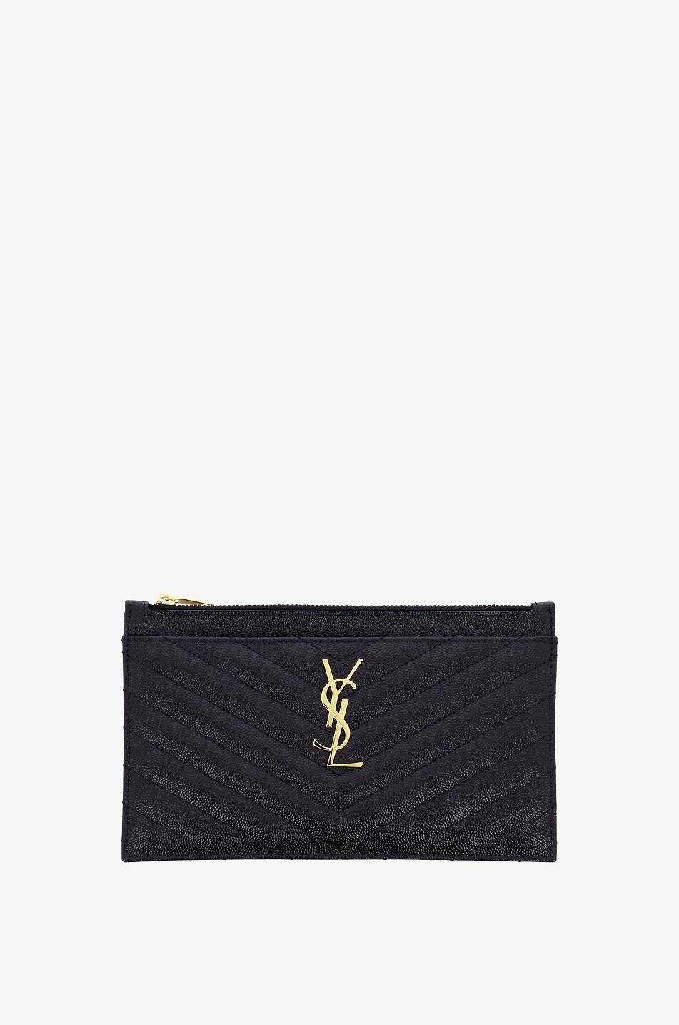 Monogram Bill Pouch in grain de poudre leather SAINT LAURENT PARIS Bongenie