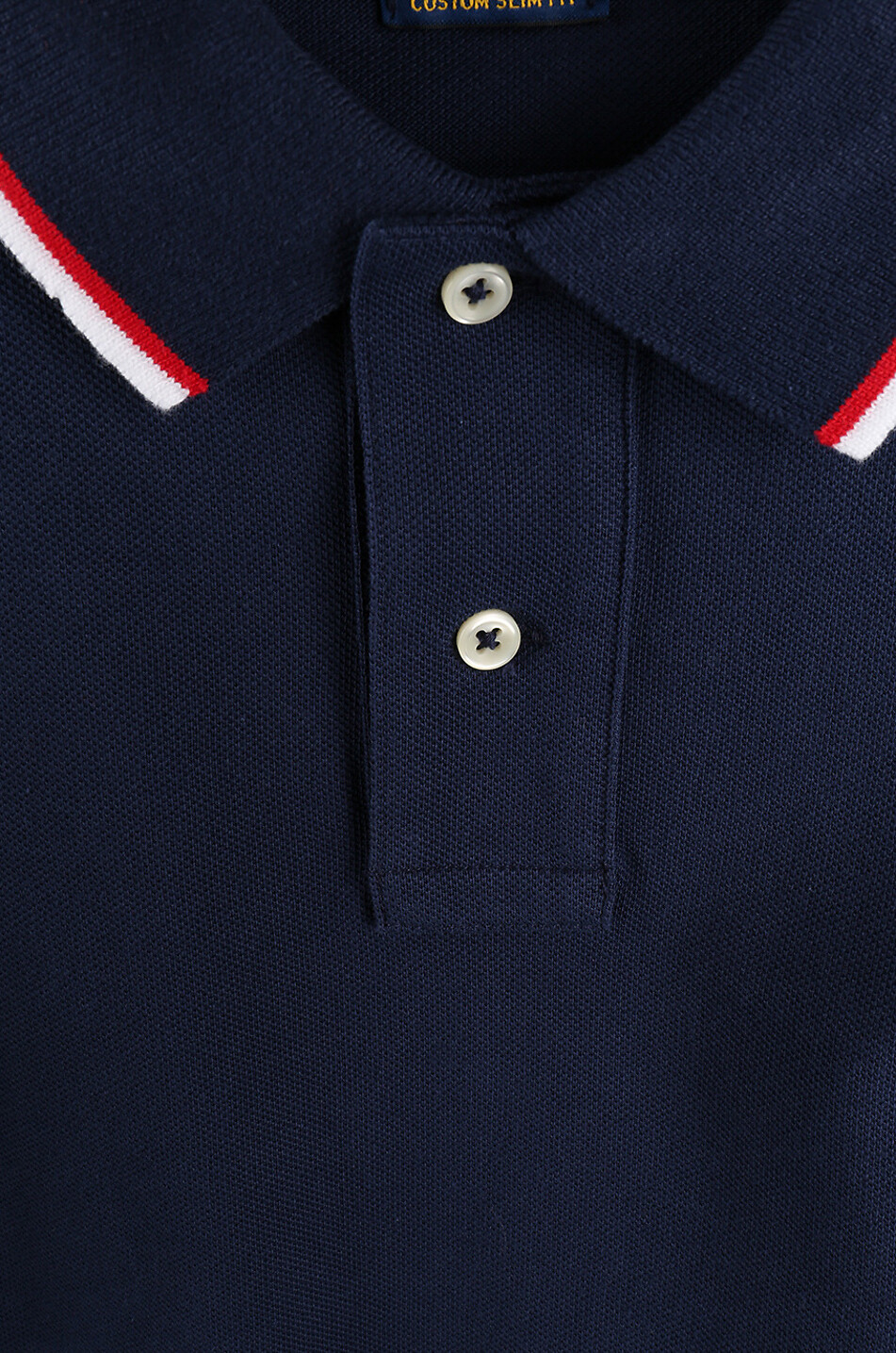 POLO RALPH LAUREN Custom Slim Pony contrast stripe short-sleeved polo shirt Men BLUE 5