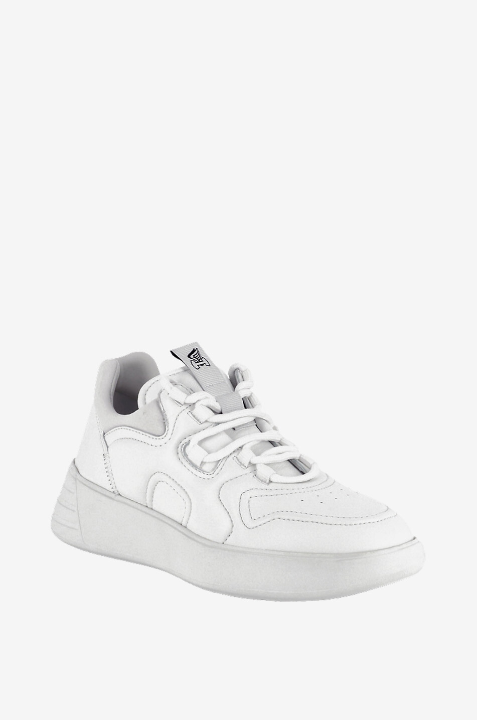HOGAN Schnürsneakers aus Leder Rebel H562 Damen WEISS 1