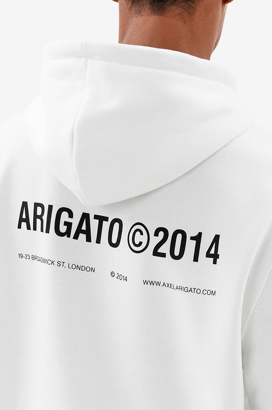 AXEL ARIGATO Sweat-shirt à capuche détail logo London Homme BLANC 3