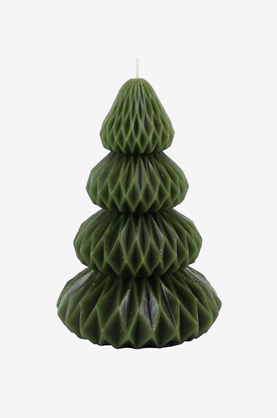 KAHEKU SCHONES WOHNE Glitzernde Kerze in Tannenform Jutis - H17 Haus GRÜN 1