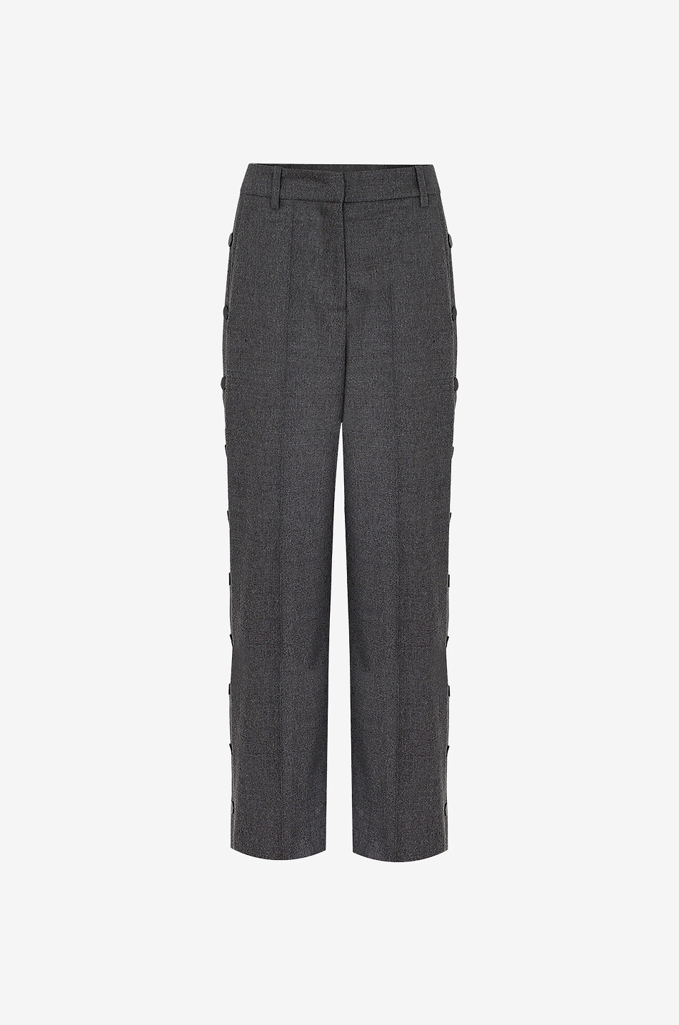 SLY 010 Retro trousers with buttoned sides Women BROWN 1