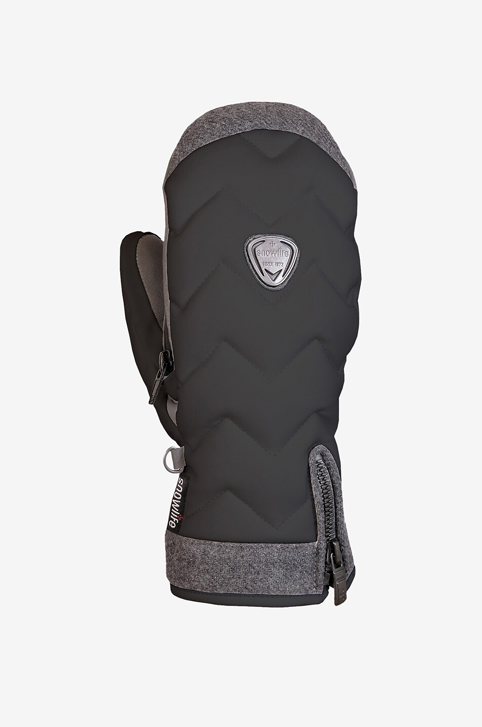 SNOWLIFE Moufles ski Super soft Heated Mitten Femme NOIR 1