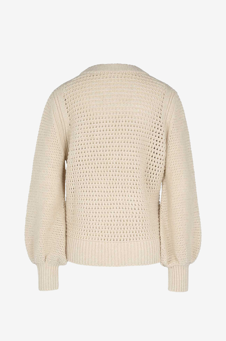 AKRIS PUNTO Lochstrick-Pullover aus Schurwolle und Kamelhaar Damen BEIGE 2