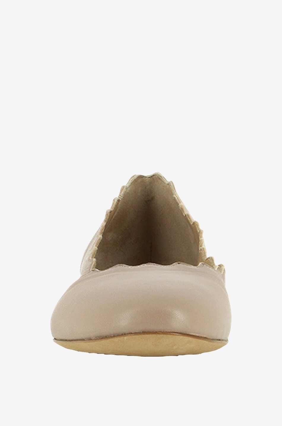 Ballerines en cuir à bords échancrés Lauren