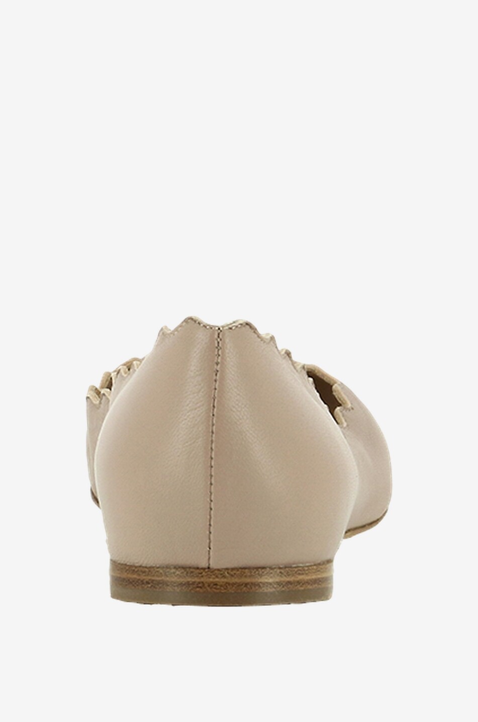Ballerines en cuir à bords échancrés Lauren