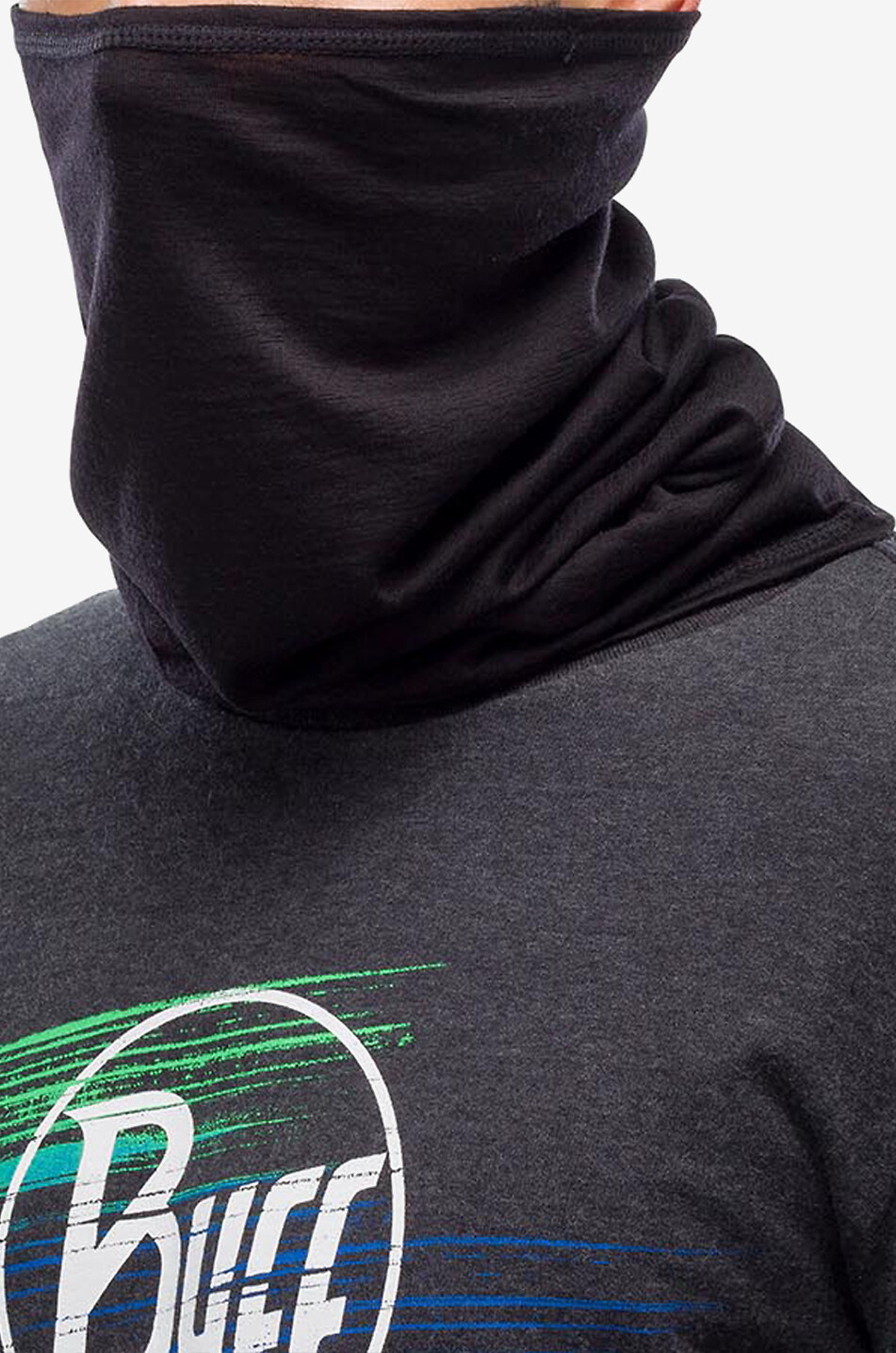 BUFF Herren-Halsband aus Wolle Herren SCHWARZ 2