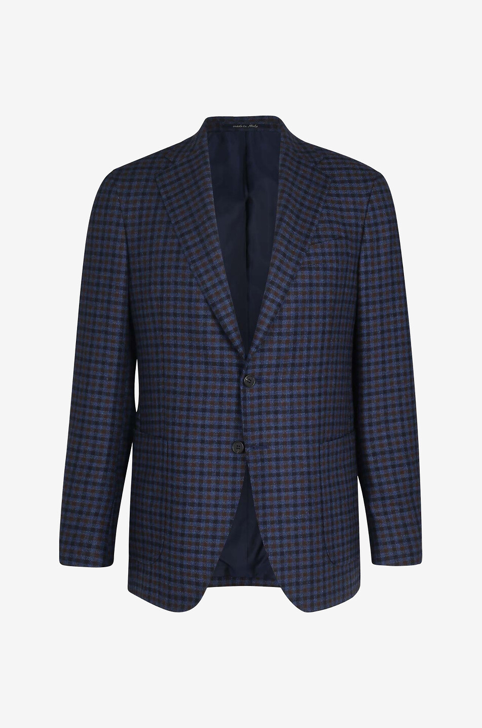 NAPOLI COUTURE Karierter Blazer Herren MITTELBLAU 1