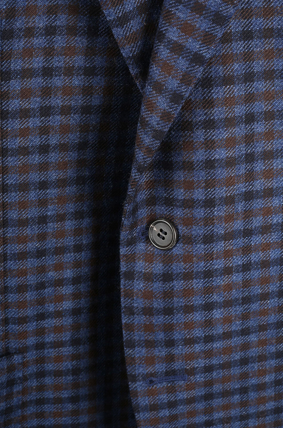 NAPOLI COUTURE Karierter Blazer Herren MITTELBLAU 3