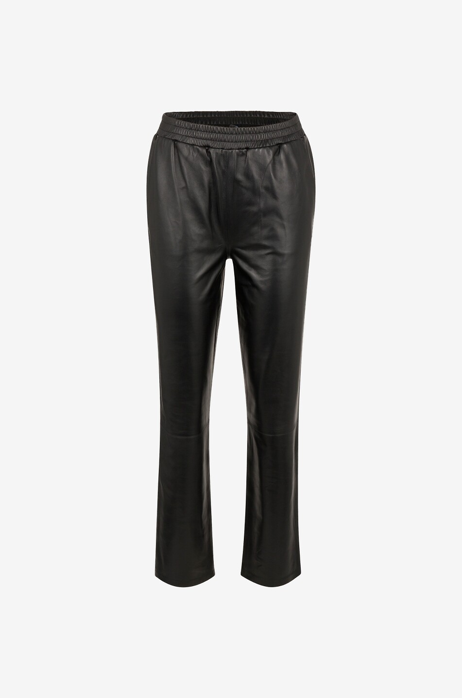 Abigail Straight Leg Leather Trousers