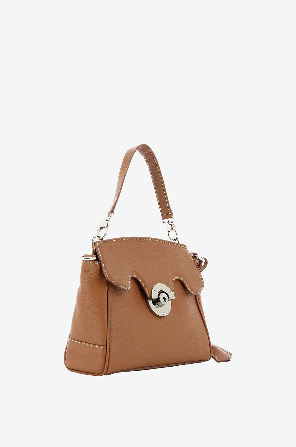 Handtasche aus genarbtem Leder Mini Riviera