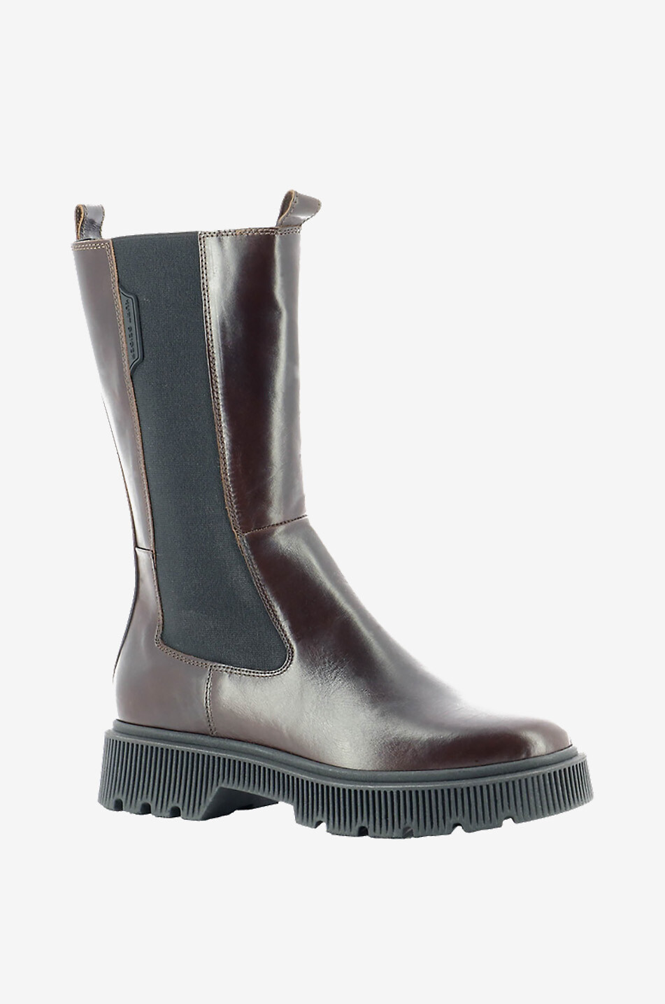 Flache Stiefeletten aus Leder Stint