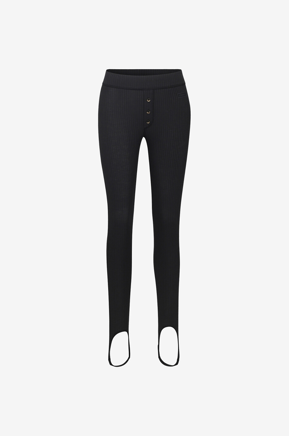 Ribbed stirrup leggings