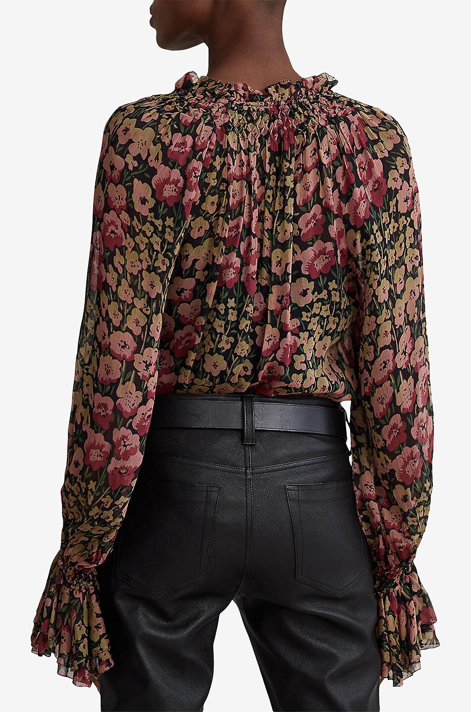 POLO RALPH LAUREN Transparente Bluse mit Blütenprint Damen BUNT 3